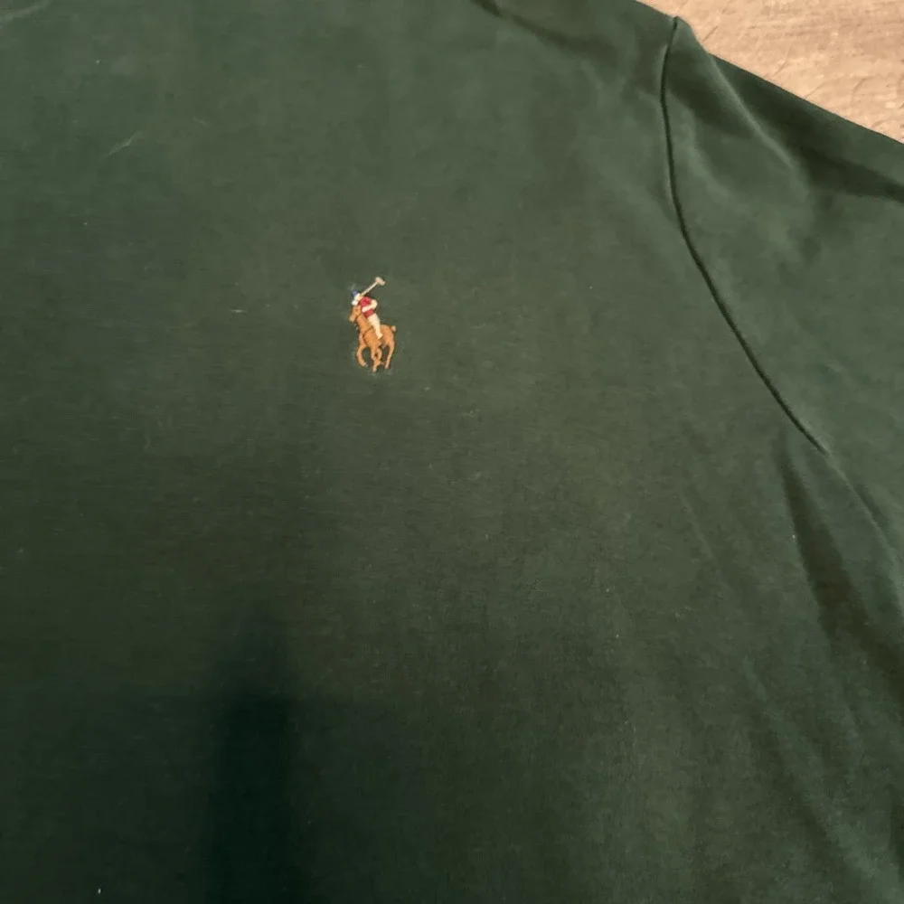 Dark Green  men's classic fit polo Ralph Lauren small horse‎ Short Sleeve